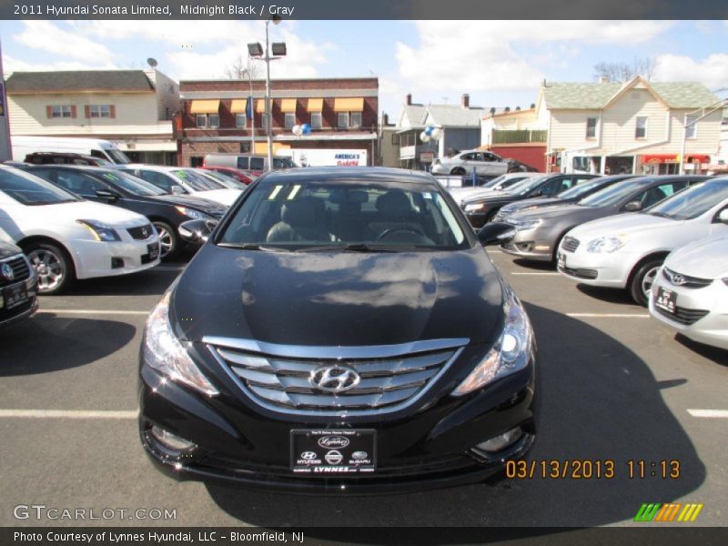 Midnight Black / Gray 2011 Hyundai Sonata Limited