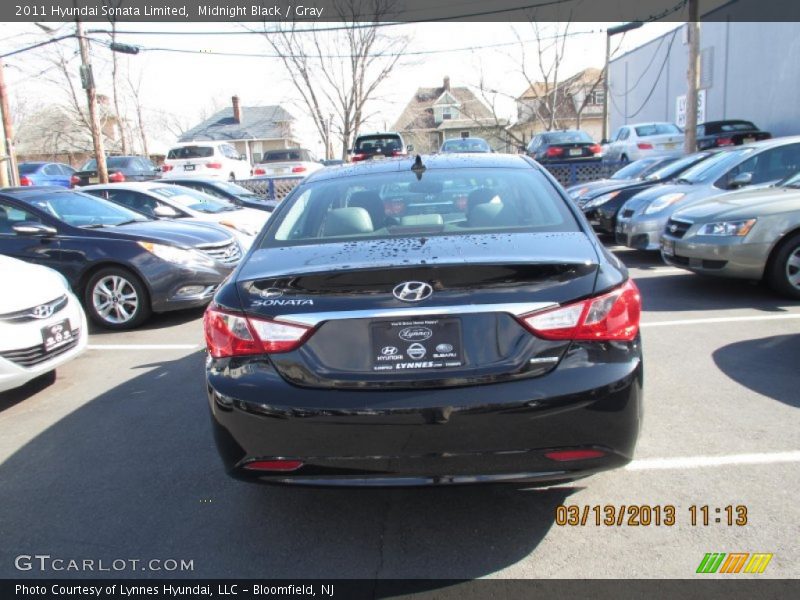 Midnight Black / Gray 2011 Hyundai Sonata Limited