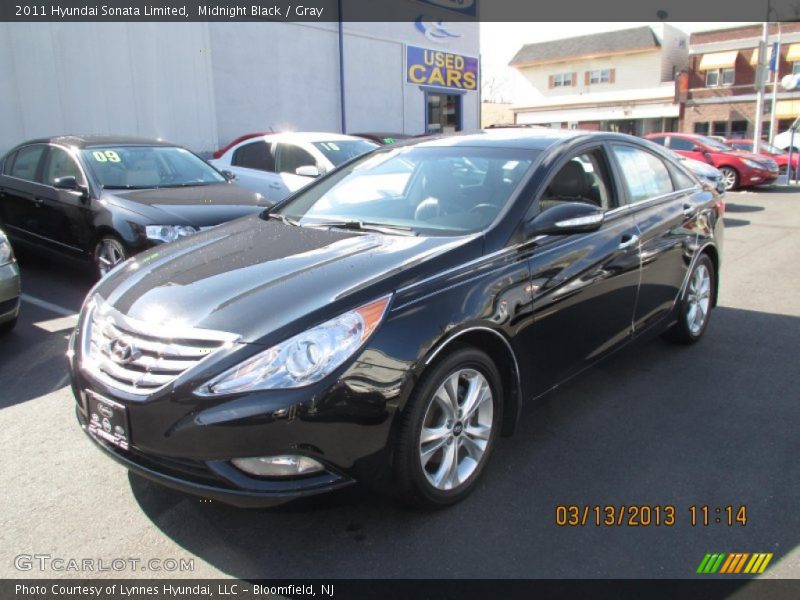 Midnight Black / Gray 2011 Hyundai Sonata Limited