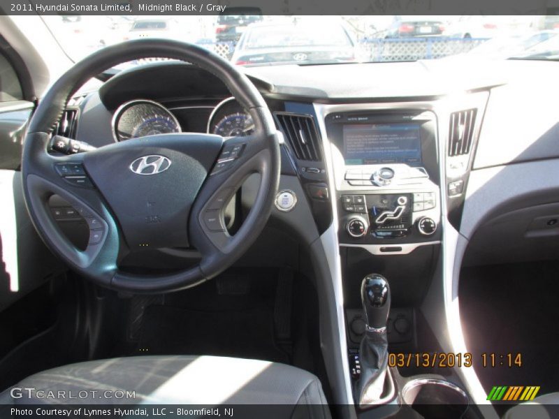 Midnight Black / Gray 2011 Hyundai Sonata Limited