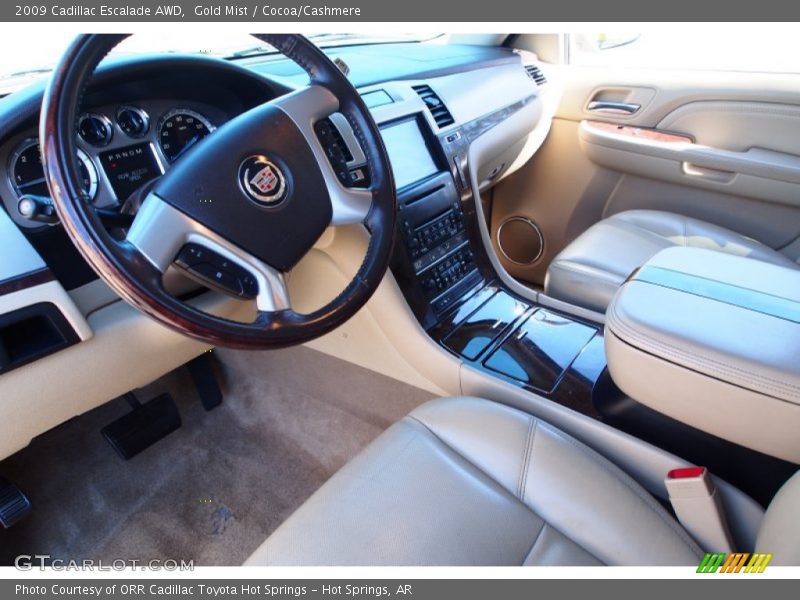 Gold Mist / Cocoa/Cashmere 2009 Cadillac Escalade AWD