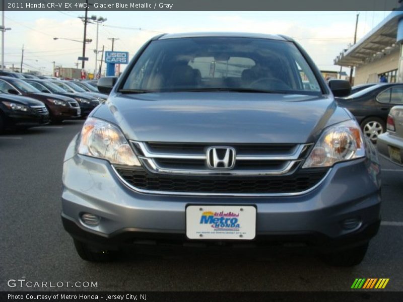 Glacier Blue Metallic / Gray 2011 Honda CR-V EX 4WD
