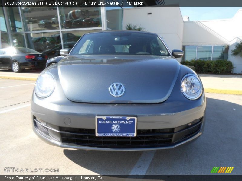 Platinum Gray Metallic / Titan Black 2013 Volkswagen Beetle 2.5L Convertible