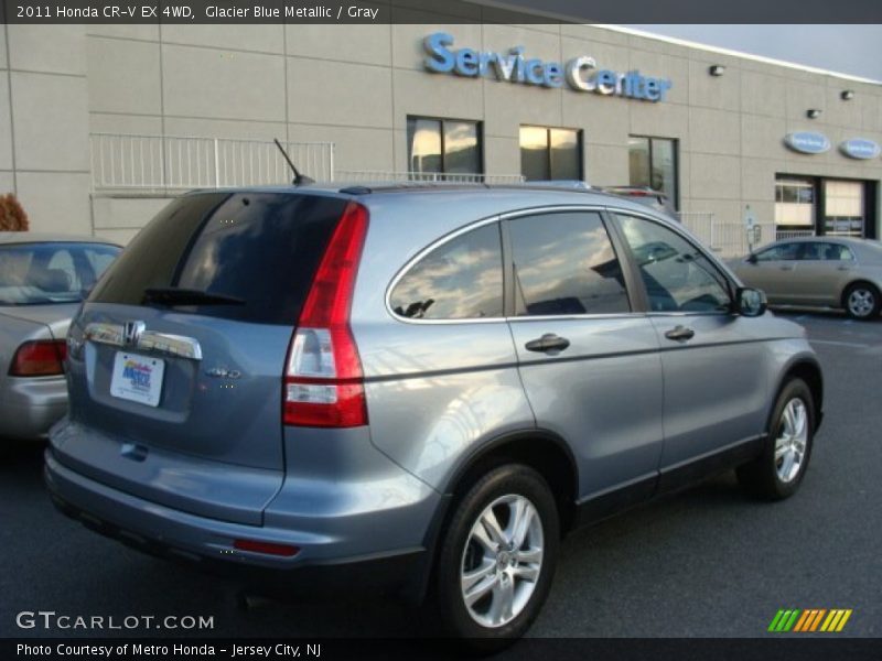 Glacier Blue Metallic / Gray 2011 Honda CR-V EX 4WD