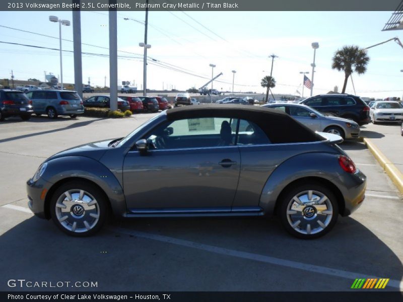 Platinum Gray Metallic / Titan Black 2013 Volkswagen Beetle 2.5L Convertible