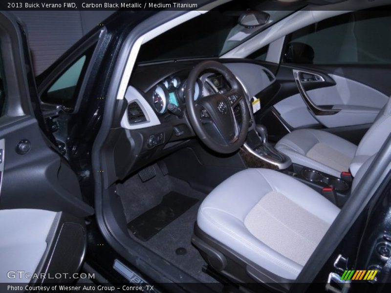 Carbon Black Metallic / Medium Titanium 2013 Buick Verano FWD