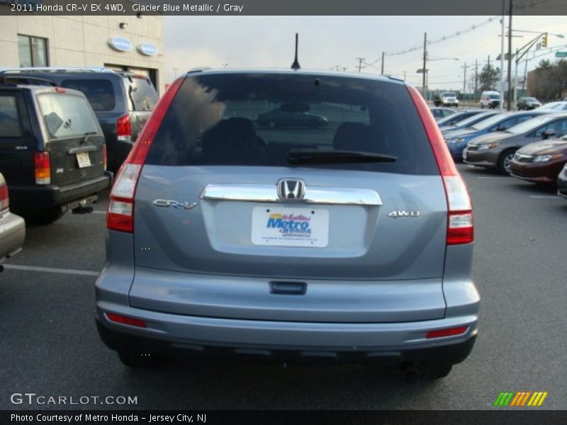 Glacier Blue Metallic / Gray 2011 Honda CR-V EX 4WD
