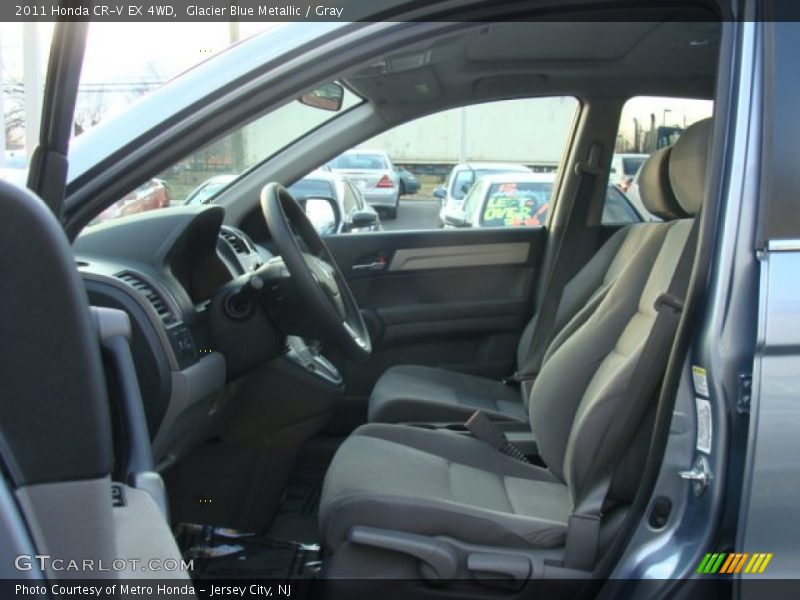 Glacier Blue Metallic / Gray 2011 Honda CR-V EX 4WD