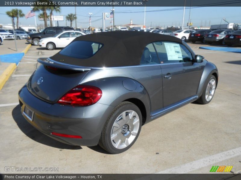 Platinum Gray Metallic / Titan Black 2013 Volkswagen Beetle 2.5L Convertible