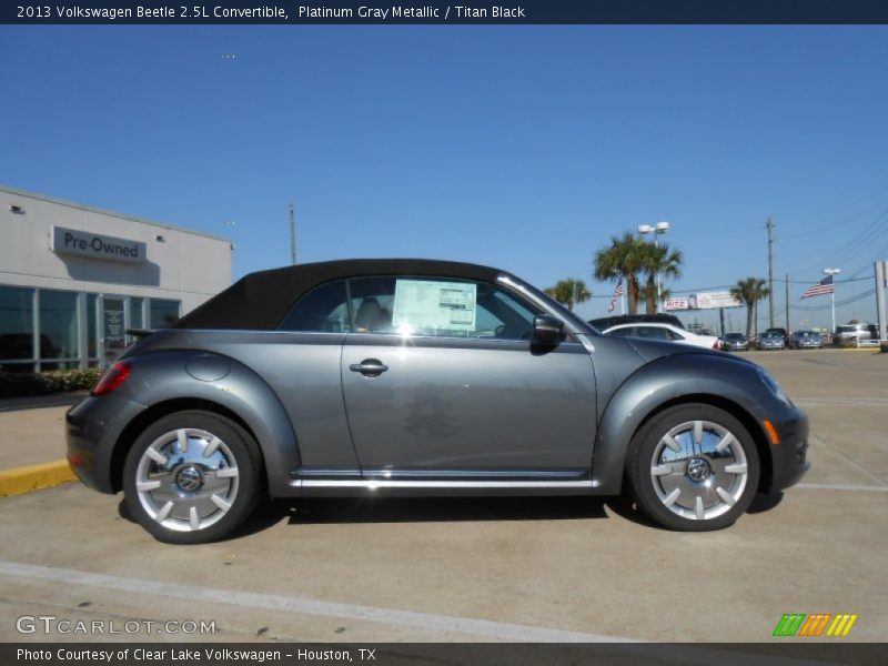 Platinum Gray Metallic / Titan Black 2013 Volkswagen Beetle 2.5L Convertible
