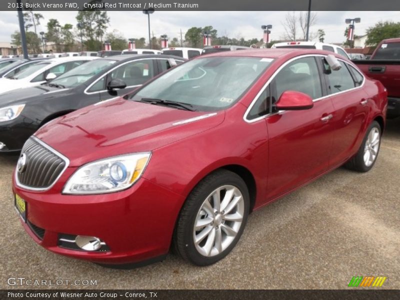Crystal Red Tintcoat / Medium Titanium 2013 Buick Verano FWD