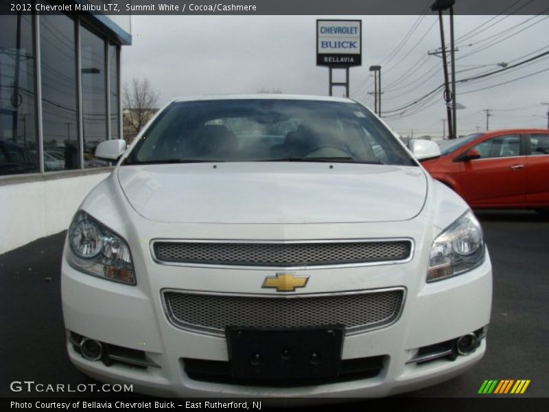 Summit White / Cocoa/Cashmere 2012 Chevrolet Malibu LTZ