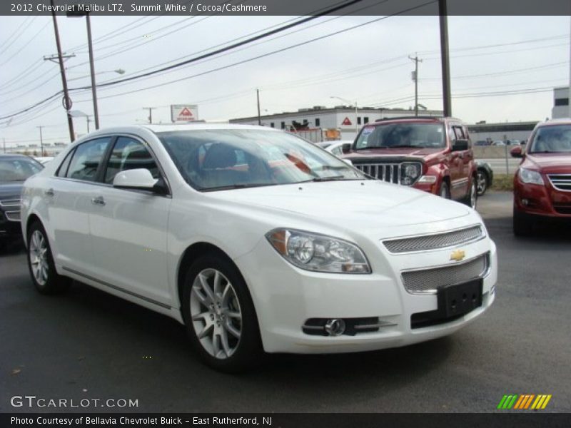 Summit White / Cocoa/Cashmere 2012 Chevrolet Malibu LTZ