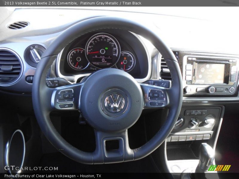 Platinum Gray Metallic / Titan Black 2013 Volkswagen Beetle 2.5L Convertible