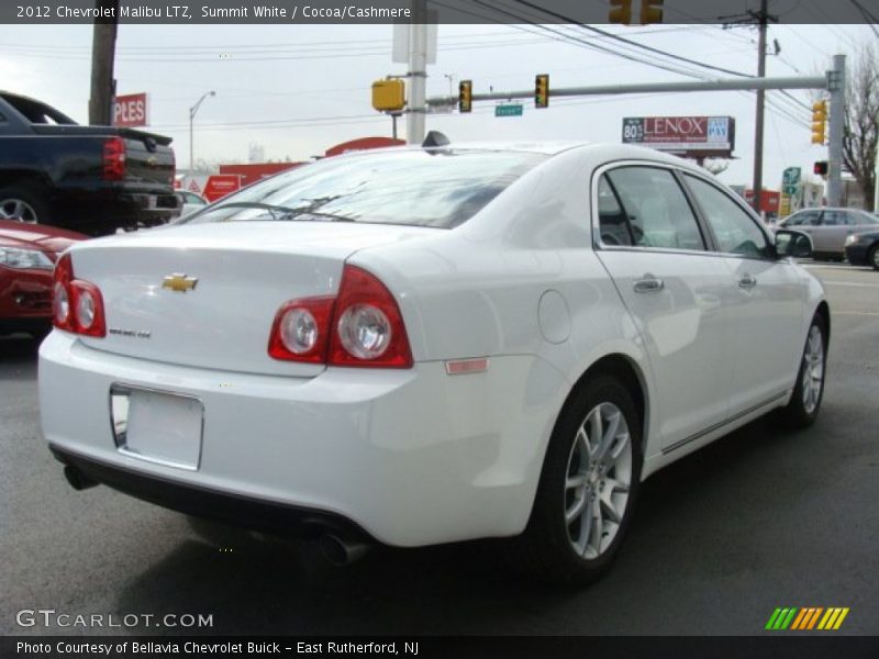 Summit White / Cocoa/Cashmere 2012 Chevrolet Malibu LTZ