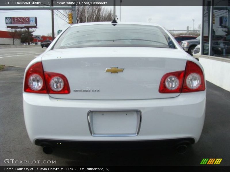 Summit White / Cocoa/Cashmere 2012 Chevrolet Malibu LTZ