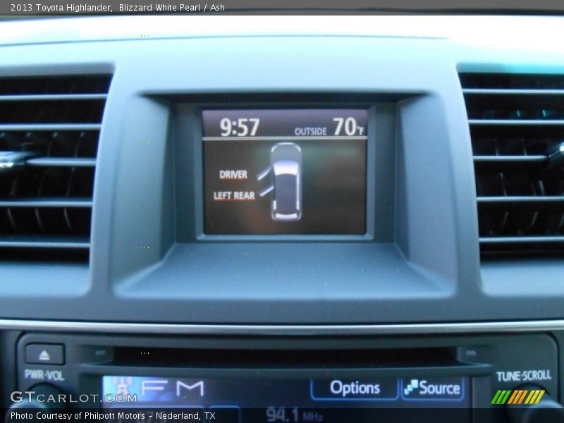 Blizzard White Pearl / Ash 2013 Toyota Highlander