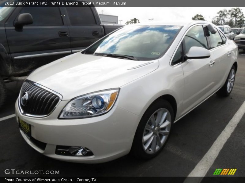 White Diamond Tricoat / Medium Titanium 2013 Buick Verano FWD