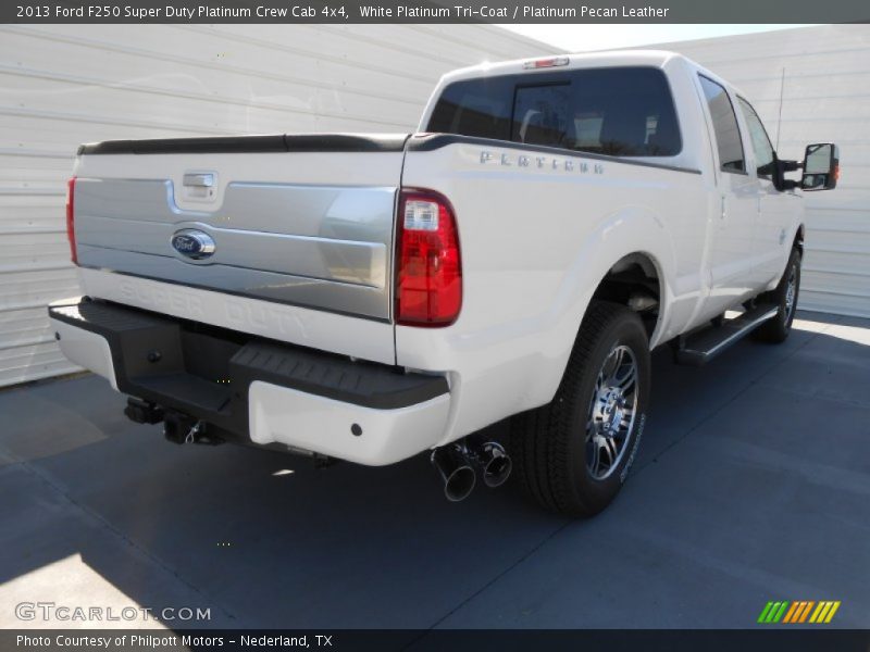  2013 F250 Super Duty Platinum Crew Cab 4x4 White Platinum Tri-Coat