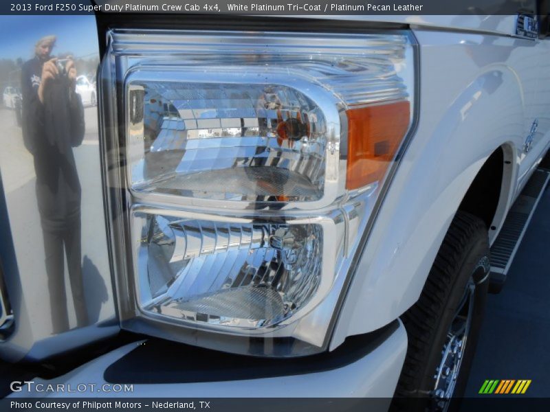 White Platinum Tri-Coat / Platinum Pecan Leather 2013 Ford F250 Super Duty Platinum Crew Cab 4x4