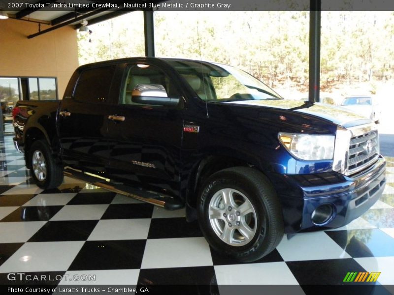 Nautical Blue Metallic / Graphite Gray 2007 Toyota Tundra Limited CrewMax