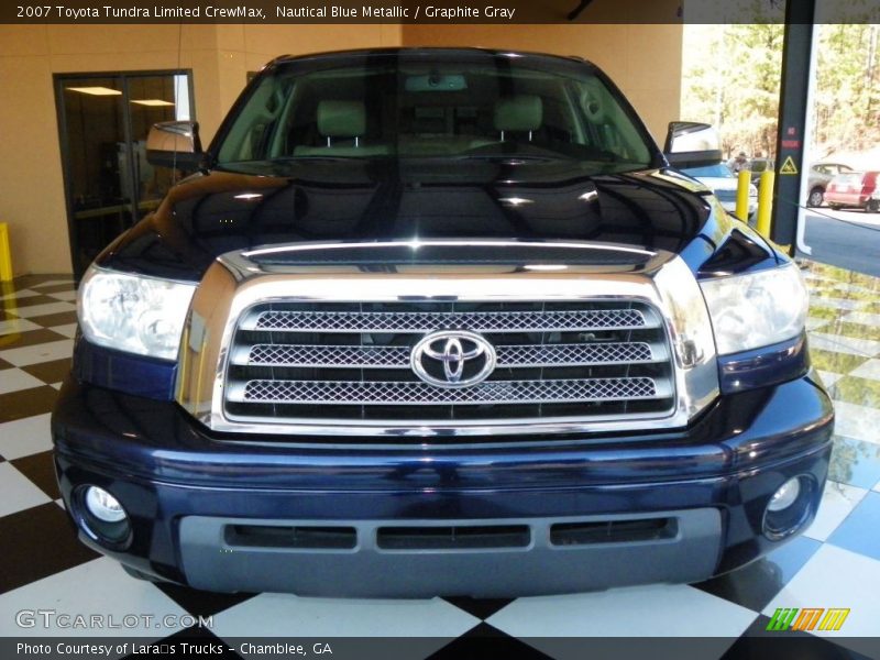 Nautical Blue Metallic / Graphite Gray 2007 Toyota Tundra Limited CrewMax