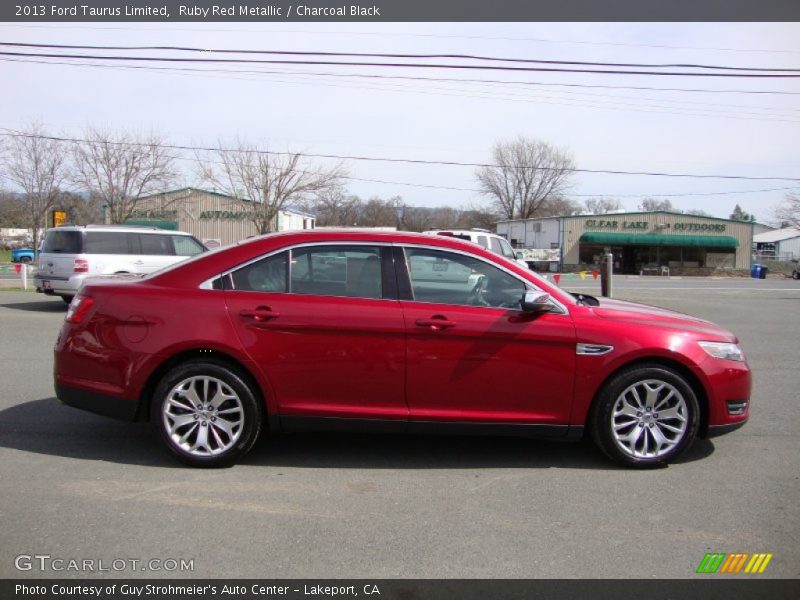 Ruby Red Metallic / Charcoal Black 2013 Ford Taurus Limited