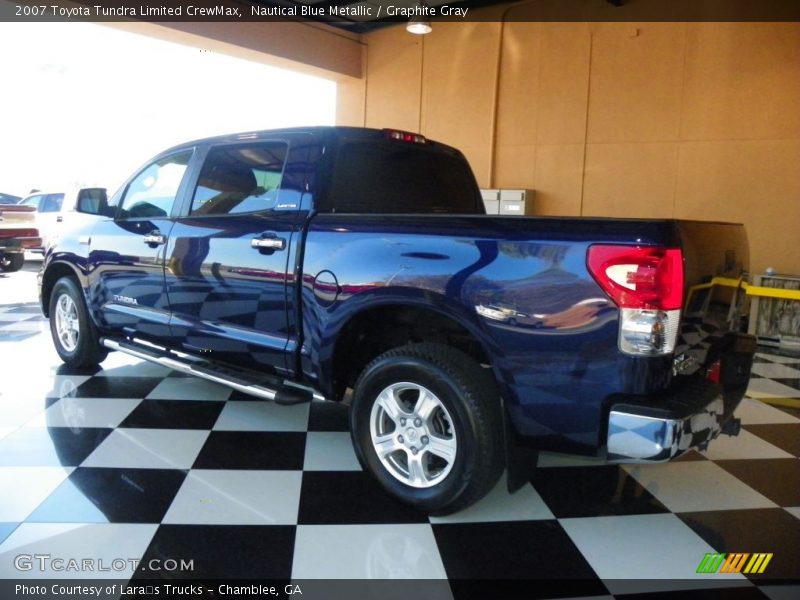 Nautical Blue Metallic / Graphite Gray 2007 Toyota Tundra Limited CrewMax