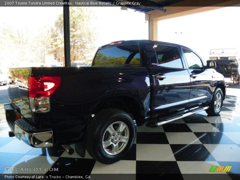 Nautical Blue Metallic / Graphite Gray 2007 Toyota Tundra Limited CrewMax