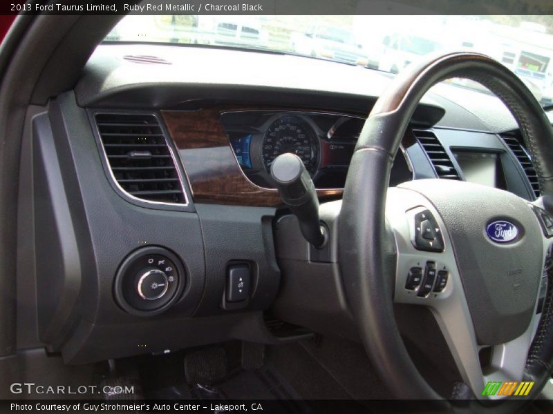 Ruby Red Metallic / Charcoal Black 2013 Ford Taurus Limited