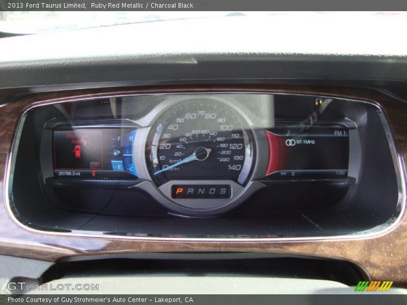 Ruby Red Metallic / Charcoal Black 2013 Ford Taurus Limited