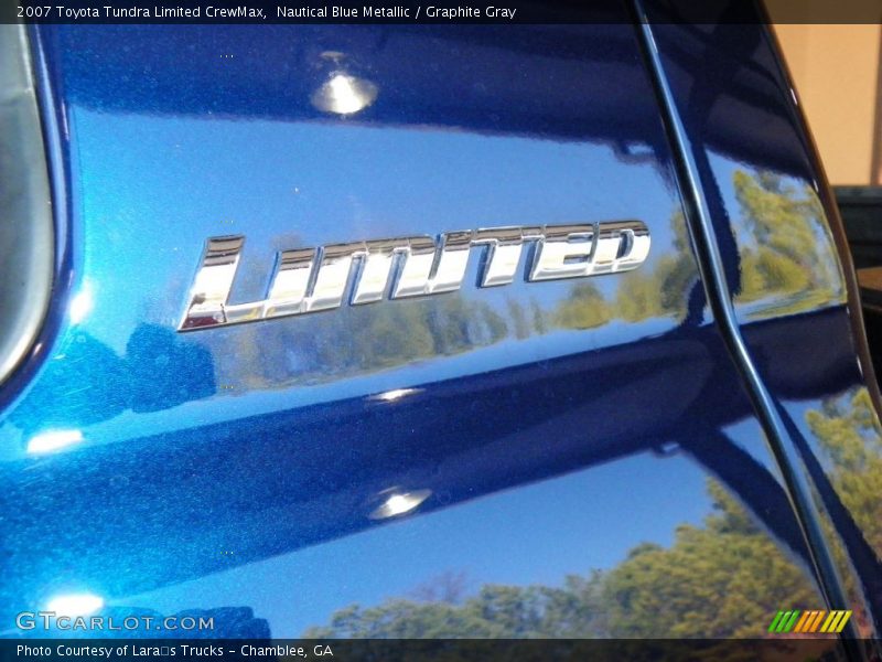 Nautical Blue Metallic / Graphite Gray 2007 Toyota Tundra Limited CrewMax