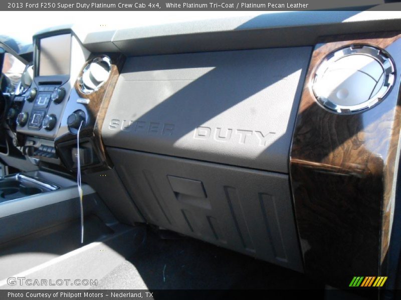 White Platinum Tri-Coat / Platinum Pecan Leather 2013 Ford F250 Super Duty Platinum Crew Cab 4x4