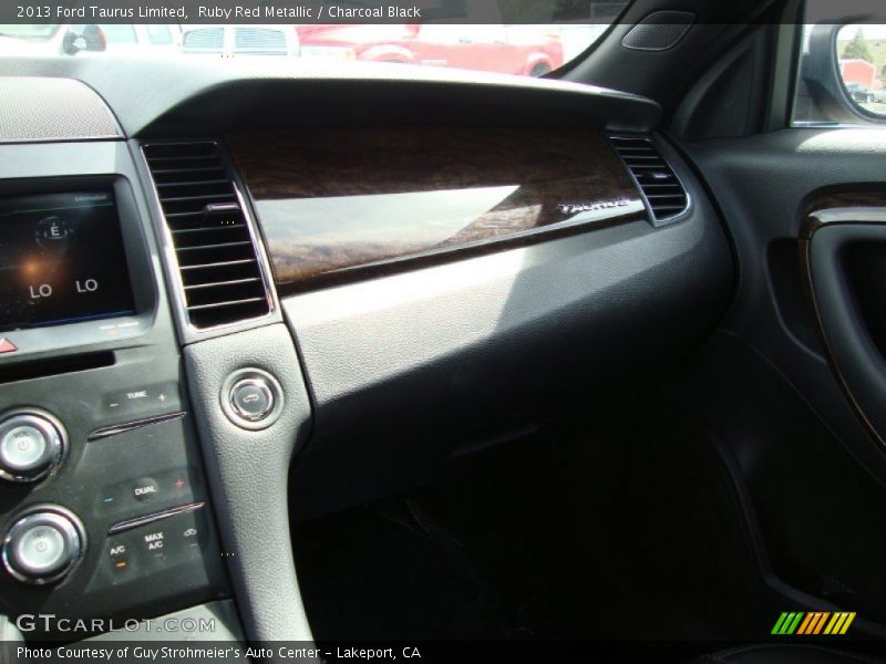 Ruby Red Metallic / Charcoal Black 2013 Ford Taurus Limited