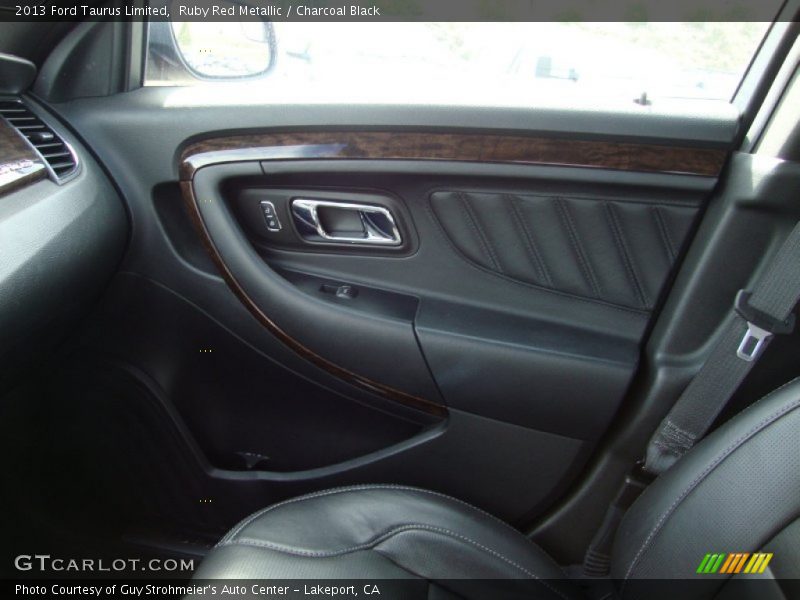 Ruby Red Metallic / Charcoal Black 2013 Ford Taurus Limited