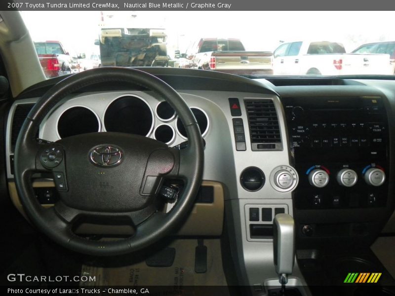 Nautical Blue Metallic / Graphite Gray 2007 Toyota Tundra Limited CrewMax