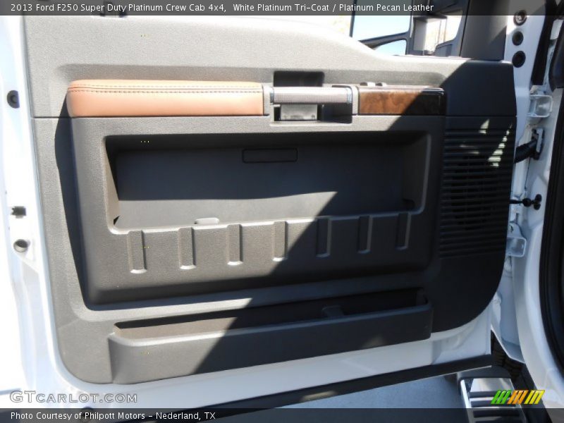 White Platinum Tri-Coat / Platinum Pecan Leather 2013 Ford F250 Super Duty Platinum Crew Cab 4x4