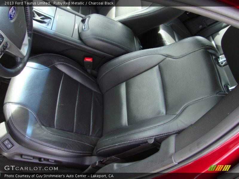 Ruby Red Metallic / Charcoal Black 2013 Ford Taurus Limited