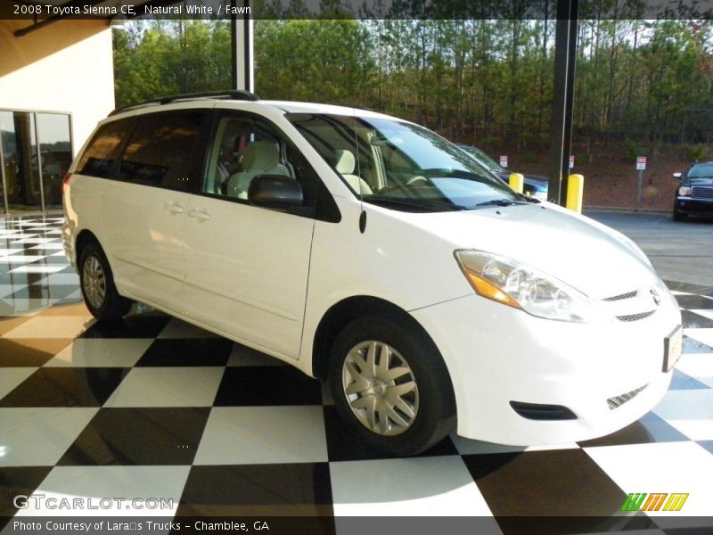 Natural White / Fawn 2008 Toyota Sienna CE