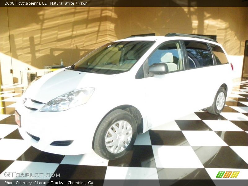 Natural White / Fawn 2008 Toyota Sienna CE