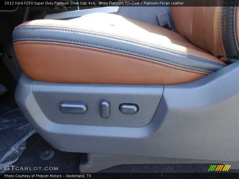 White Platinum Tri-Coat / Platinum Pecan Leather 2013 Ford F250 Super Duty Platinum Crew Cab 4x4
