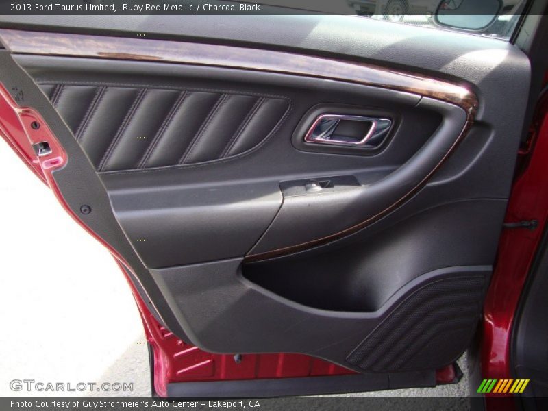 Ruby Red Metallic / Charcoal Black 2013 Ford Taurus Limited