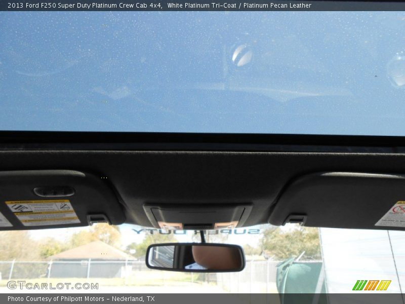 White Platinum Tri-Coat / Platinum Pecan Leather 2013 Ford F250 Super Duty Platinum Crew Cab 4x4