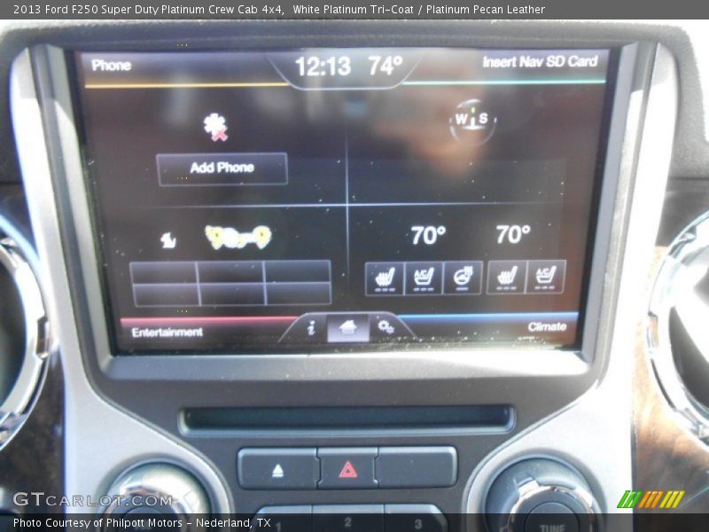 White Platinum Tri-Coat / Platinum Pecan Leather 2013 Ford F250 Super Duty Platinum Crew Cab 4x4