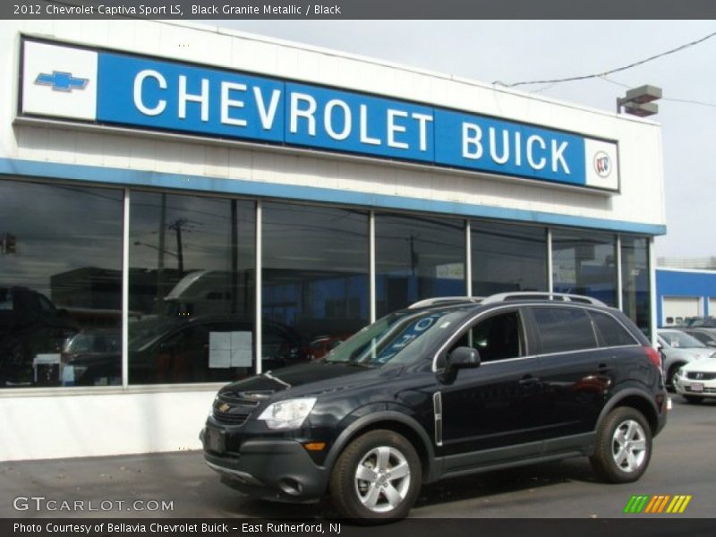Black Granite Metallic / Black 2012 Chevrolet Captiva Sport LS