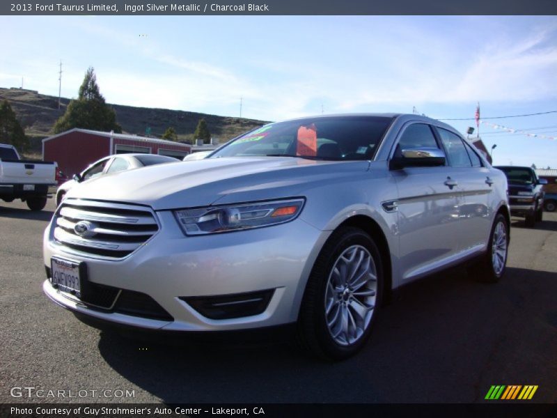 Ingot Silver Metallic / Charcoal Black 2013 Ford Taurus Limited