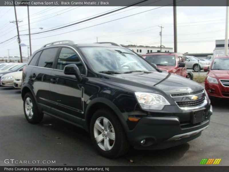 Black Granite Metallic / Black 2012 Chevrolet Captiva Sport LS