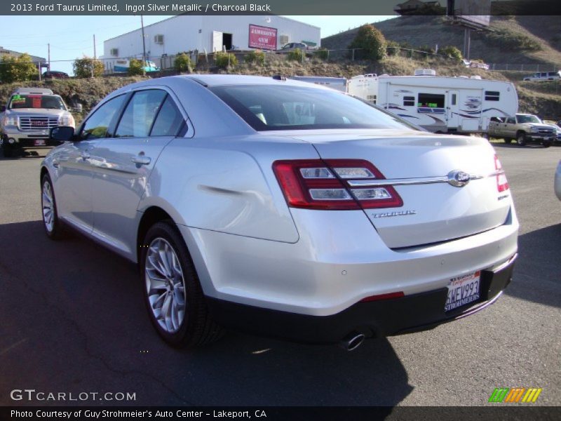 Ingot Silver Metallic / Charcoal Black 2013 Ford Taurus Limited