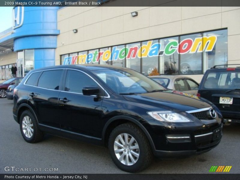 Brilliant Black / Black 2009 Mazda CX-9 Touring AWD