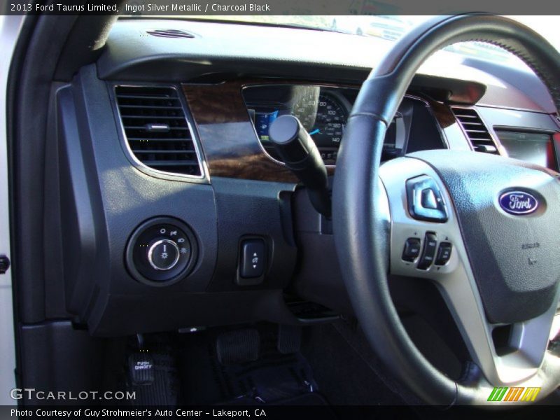 Ingot Silver Metallic / Charcoal Black 2013 Ford Taurus Limited
